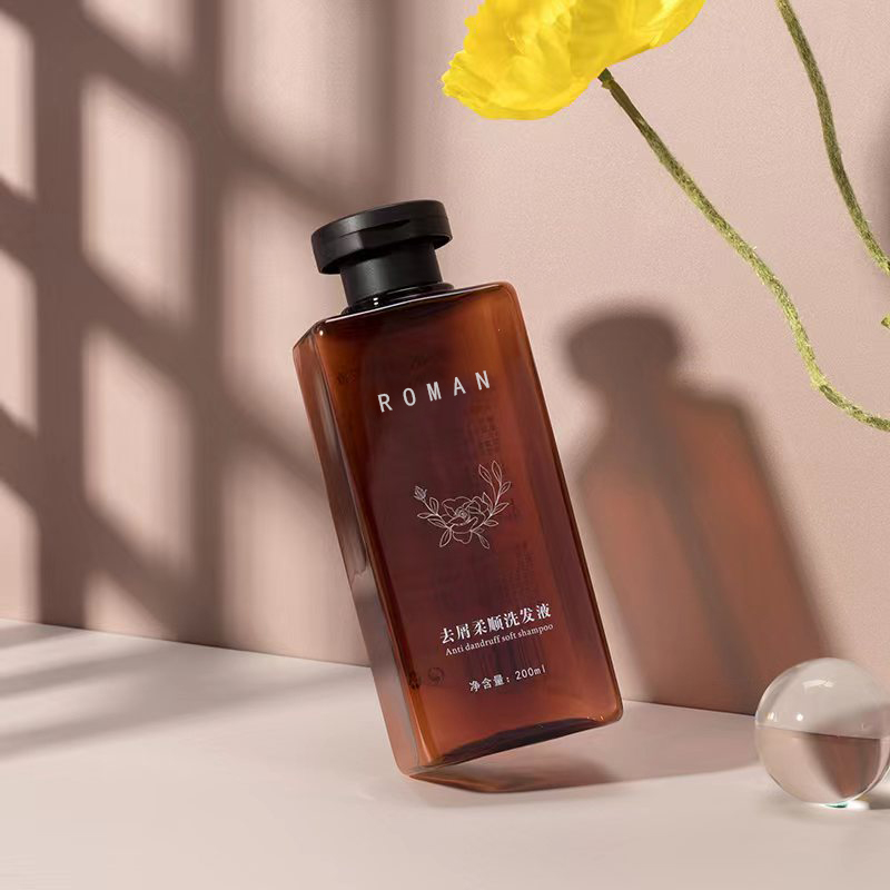 بطری PET روغن مو 200 میلی لیتری 300 میلی لیتری با بطری لوسیون ژل دوش شامپو پلاستیکی مربعی