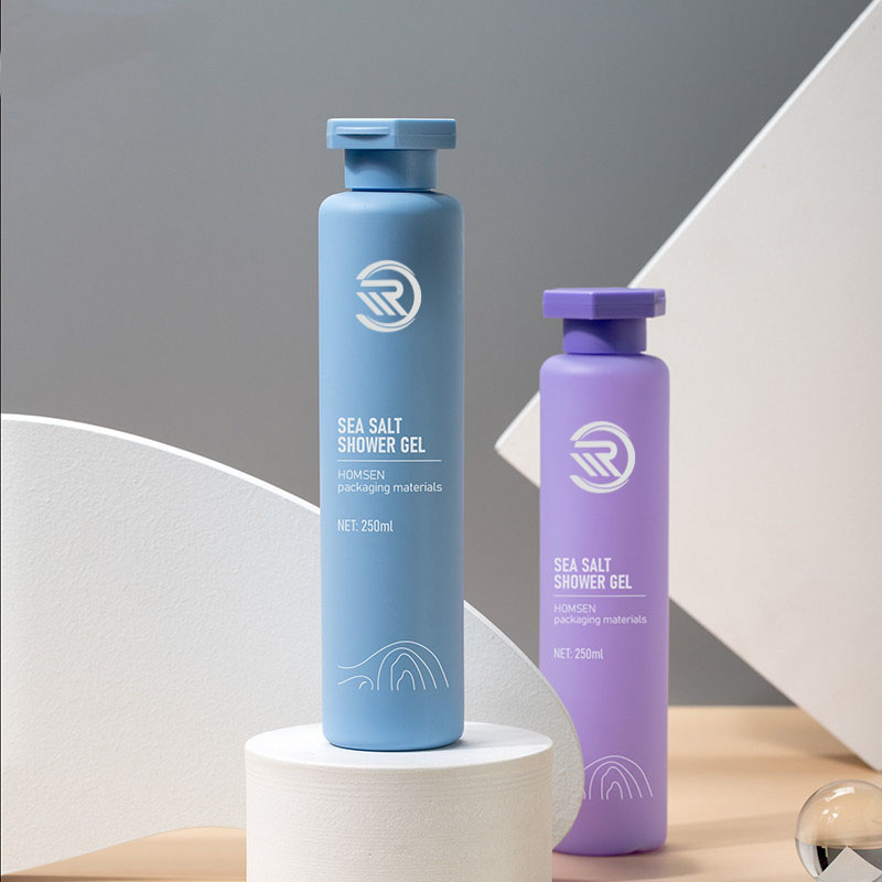 ظرف آرایشی گرد 250 میلی لیتری بطری لوسیون تونر روغن مو برای مراقبت از صورت بدن با درپوش