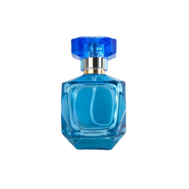 بطری های عطر اسپری خالی شیشه ای آبی بسته بندی بطری شیشه ای