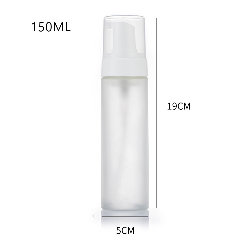 بطری پمپ فوم شیشه ای خالی بطری صابون دستی مراقبت از پوست مات شفاف بطری پمپ فوم شیشه ای خالی بطری صابون دستی مراقبت از پوست مات شفاف