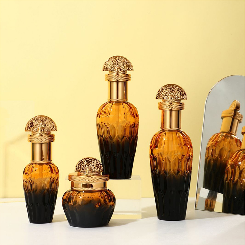 ظروف بسته بندی محصولات آرایشی و بهداشتی شیشه شفاف مات بطری لوسیون شیشه ای با پمپ قطره چکان ظروف بسته بندی محصولات آرایشی و بهداشتی شیشه شفاف مات بطری لوسیون شیشه ای با پمپ قطره چکان