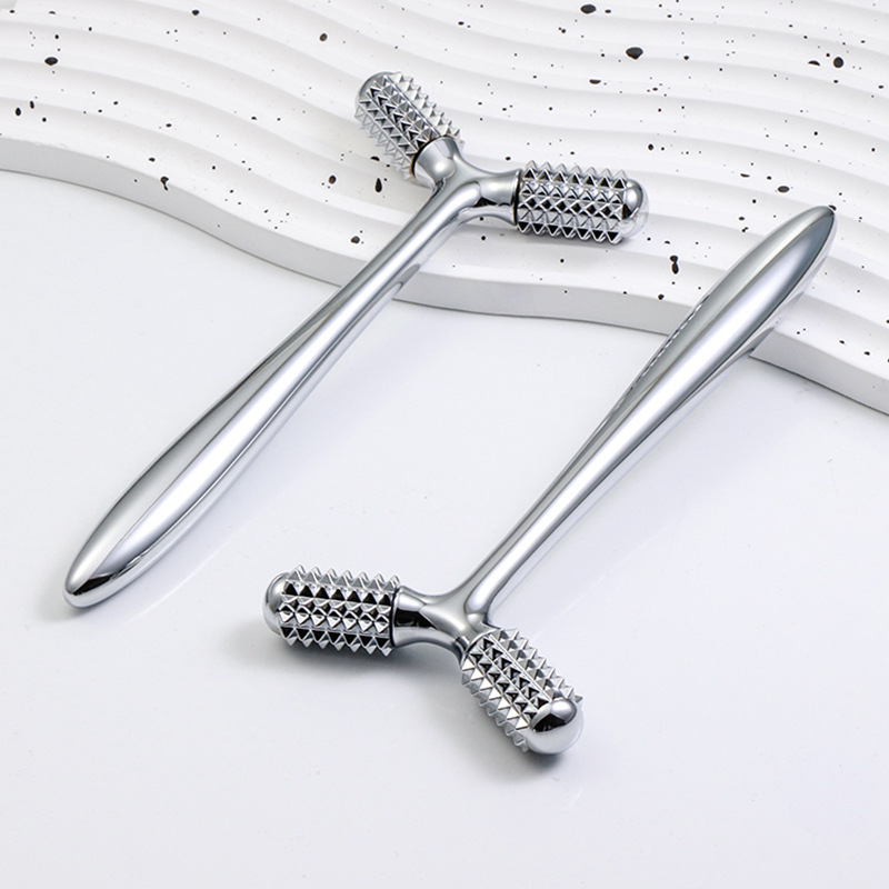 ست کادو زیبایی مراقبت Y شکل مینی غلتکی دسته فلزی سه بعدی غلتکی ماساژور غلتکی ماساژور چشم آرامش بخش صورت