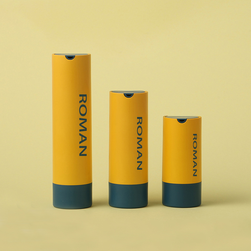 ظرف سرم آرایشی گرد پلاستیکی بطری پمپ بدون هوا برای لوسیون یا مه صورت 15 میلی لیتر 30 میلی لیتر 50 میلی لیتر