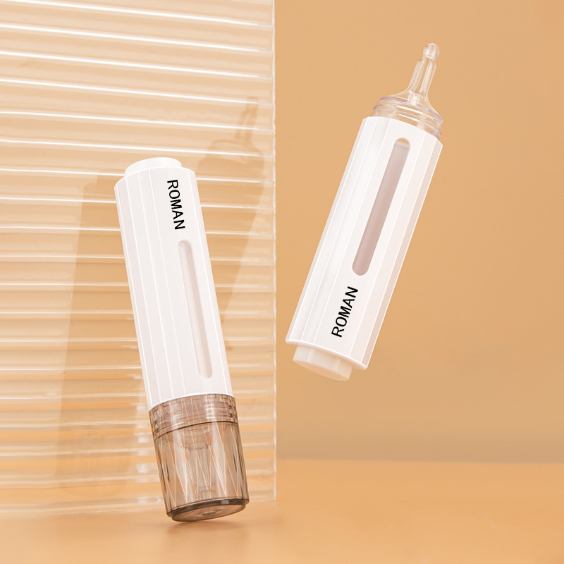 بطری لوسیون پمپ بدون هوا سرنگ آرایشی 10 میلی لیتری 15 میلی لیتر سرنگ ژل سفید کننده دندان برای بطری لوسیون سرم