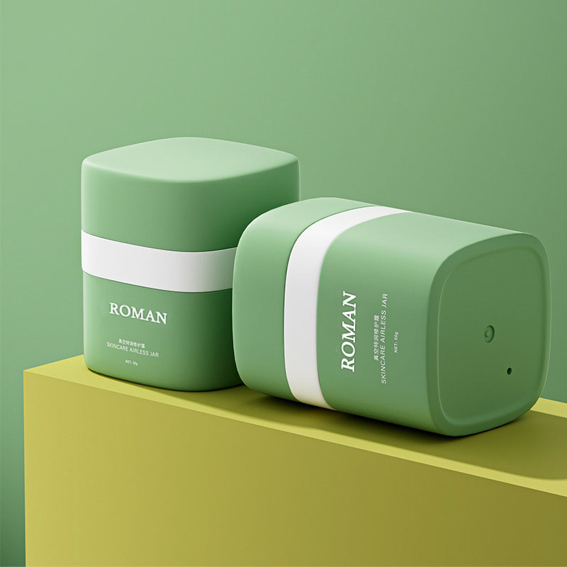 15 گرم 30 گرم 50 گرم دور کرم پمپ بدون هوا شیشه دوجداره PP با درپوش پلاستیکی برای کرم های مرطوب کننده ریمل رژ لب رژ لب