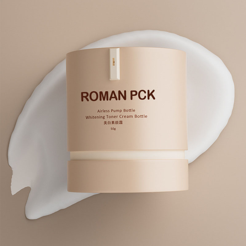 بطری استوانه ای بدون هوا PP خالی 15 گرم 30 گرم 50 گرم کرم آرایشی صورت کرم مراقبت از پوست فونداسیون ضد آفتاب مات پمپ خلاء شیشه ای