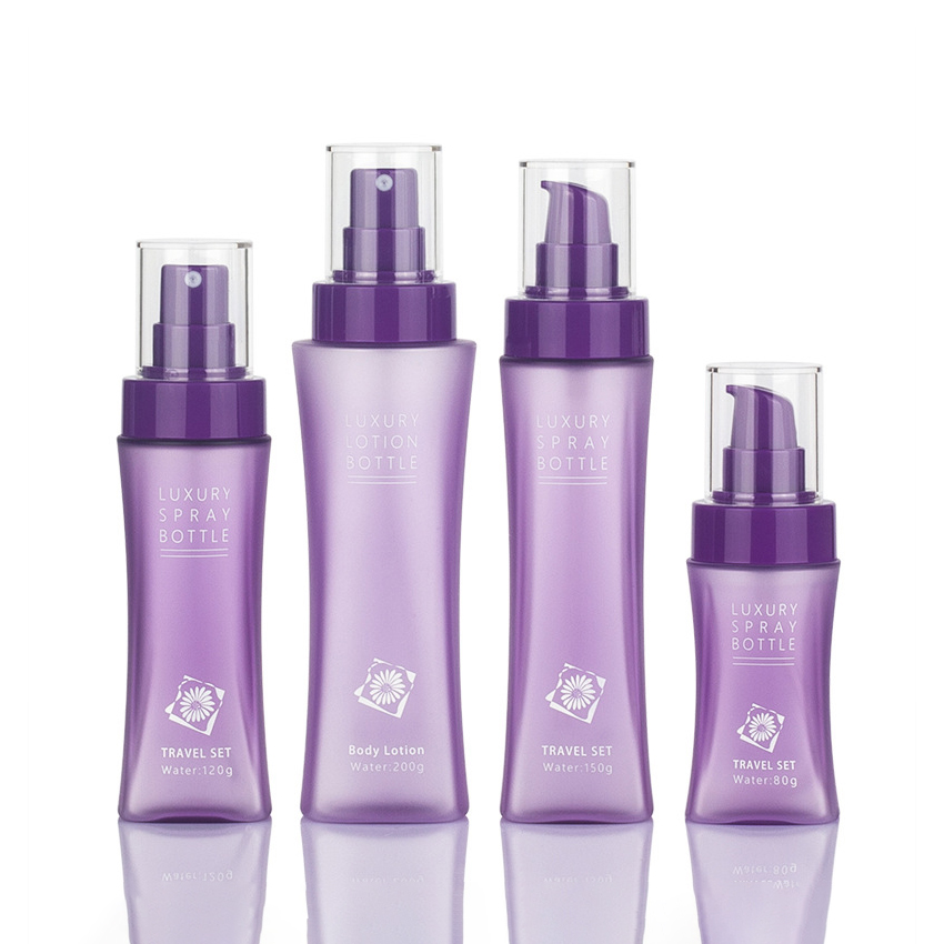 بطری پلاستیکی مسافرتی 80 میلی لیتری 120 میلی لیتری 150 میلی لیتری 200 میلی لیتری با طرح انفجاری برای لوسیون ها تونر آب - بطری اسپری مناسب سایز کوچک