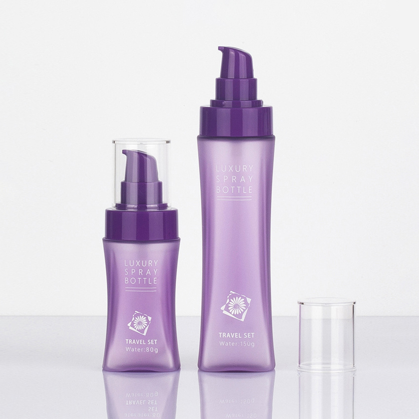 بطری پلاستیکی مسافرتی 80 میلی لیتری 120 میلی لیتری 150 میلی لیتری 200 میلی لیتری با طرح انفجاری برای لوسیون ها تونر آب - بطری اسپری مناسب سایز کوچک