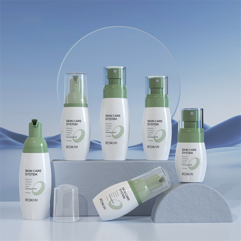 اسپری ضد آفتاب 40 میلی لیتری 60 میلی لیتری 80 میلی لیتری تونر مرطوب کننده PET بطری اسپری ریز بدن سفید خالی برای مراقبت از پوست