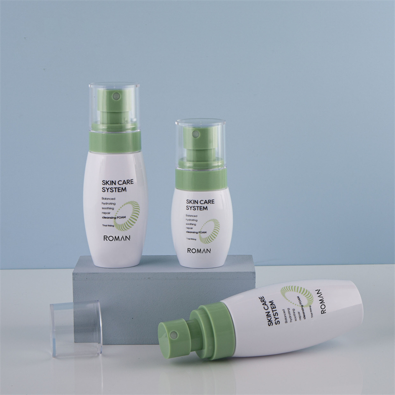 اسپری ضد آفتاب 40 میلی لیتری 60 میلی لیتری 80 میلی لیتری تونر مرطوب کننده PET بطری اسپری ریز بدن سفید خالی برای مراقبت از پوست