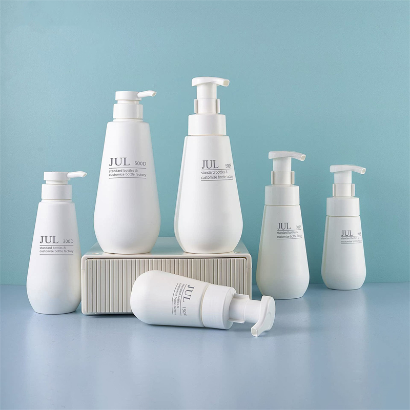150 میلی‌لیتر، 200 میلی‌لیتر، 300 میلی‌لیتر، بطری پمپ فوم شامپو شستشوی بدن سفید خالص، ظروف مراقبت از بدن حمام بطری ژل دوش پت