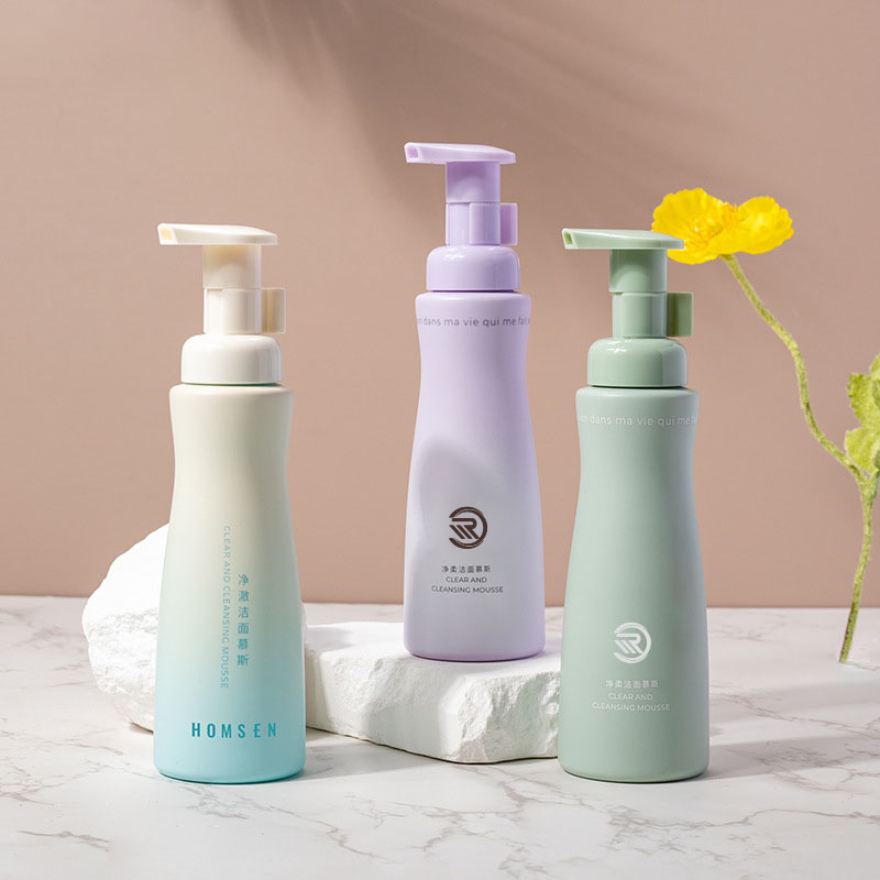 150 میلی لیتر بطری فوم PET موس 30 گردن شامپو بدن شوینده دور کمر با طرح بطری پاک کننده مراقبت از بدن
