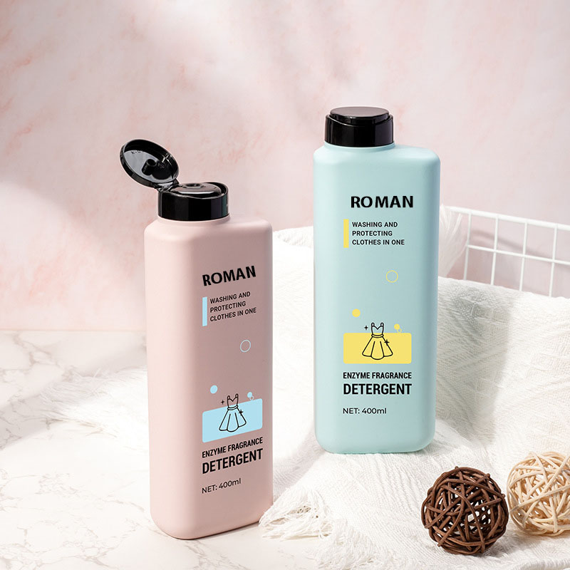 بطری های پلاستیکی 400 میلی لیتری بطری های پلاستیکی Flip Top Pet Eyelash Shampoo Empty Lotion Squeeze Dishishing Dishishing Queeze بطری مایع شفاف بطری آب