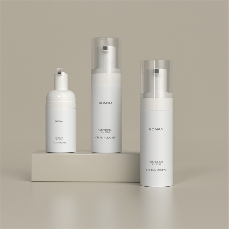 خالی قابل حمل 50 میلی لیتر 100 میلی لیتر 120 میلی لیتر 150 میلی لیتر 200 میلی لیتر تلگراف صابون فوم سفید خالص بطری پلاستیکی کوچک برای شستشو و شستشوی صورت مردانه