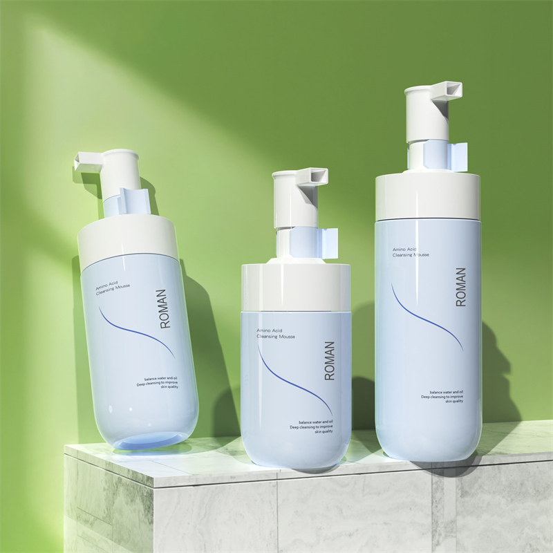 لیبل خصوصی فوم سفید کننده صورت ملایم موس پاک کننده حباب پاک کننده آبی PET بطری پمپ فوم PET 150ml 200ml 300ml لیبل خصوصی فوم سفید کننده صورت ملایم موس پاک کننده حباب پاک کننده آبی PET بطری پمپ فوم PET 150ml 200ml 300ml
