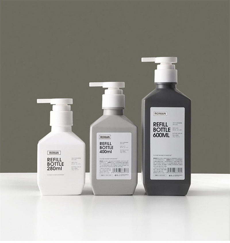 300 میلی لیتر 400 میلی لیتر 600 میلی لیتر PE پلاستیکی بطری های شامپو بطری های لوسیون شستشوی بدن بطری شیر بدن برای بسته بندی لوازم آرایشی 300 میلی لیتر 400 میلی لیتر 600 میلی لیتر PE پلاستیکی بطری های شامپو بطری های لوسیون شستشوی بدن بطری شیر بدن برای بسته بندی لوازم آرایشی