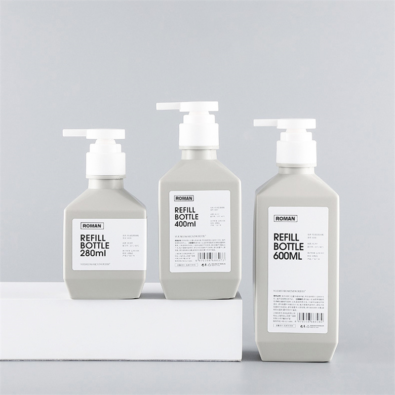 300 میلی لیتر 400 میلی لیتر 600 میلی لیتر PE پلاستیکی بطری های شامپو بطری های لوسیون شستشوی بدن بطری شیر بدن برای بسته بندی لوازم آرایشی 300 میلی لیتر 400 میلی لیتر 600 میلی لیتر PE پلاستیکی بطری های شامپو بطری های لوسیون شستشوی بدن بطری شیر بدن برای بسته بندی لوازم آرایشی