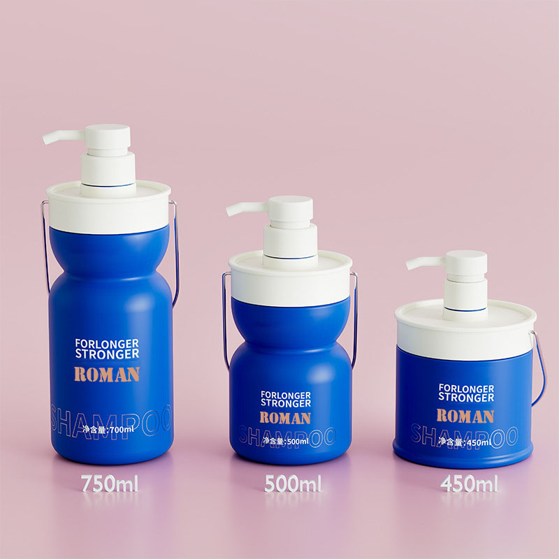 450 میلی‌لیتر 500 میلی‌لیتر 750 میلی‌لیتر پلاستیکی بطری لوسیون خالی حیوان خانگی شامپو و نرم‌کننده روغن موی کودک ظرف آرایشی بطری‌های شامپو بچه‌ها