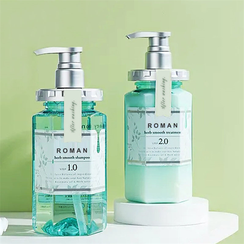 بطری های لوسیون پاک کننده بدن خالی ژل دوش شامپو مو بطری مایع شستشوی دستی شش گوش 300 میلی لیتری 450 میلی لیتری 500 میلی لیتری 600 میلی لیتری PET پلاستیکی لوسیون پمپ بطری