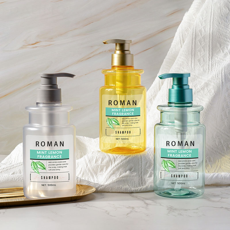 بطری پت 300 میلی لیتری 500 میلی لیتری پرس پلاستیکی شفاف لوسیون بدن شامپو درزگیر پمپ بطری دوش برای کرم عطر مراقبت از بدن