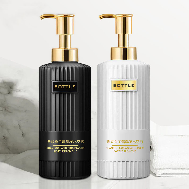 بطری پلاستیکی مراقبت شخصی 300 میلی لیتری 400 میلی لیتری 500 میلی لیتری لوسیون ماسک مراقبت از مو بطری ظرف با چاپ آرم برای شستشوی بدن