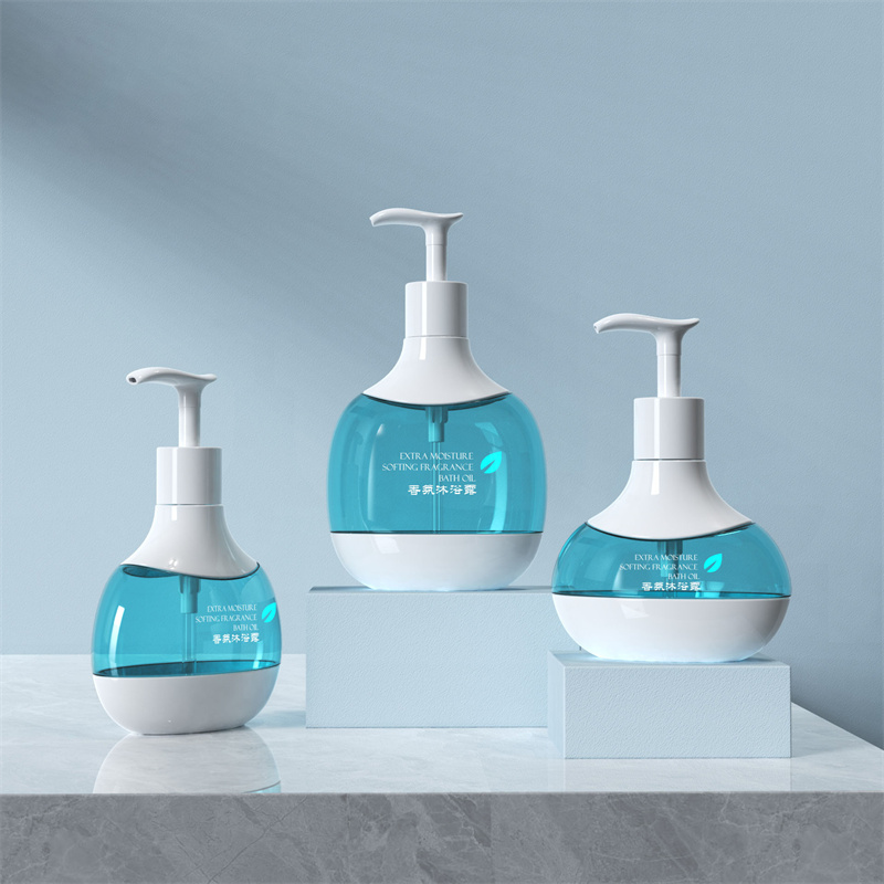 Sunshine 300ml 400ml 500ml عمده فروشی بطری امولسیون PET پلاستیکی لوسیون کودک بطری لوازم آرایشی تلگراف امولسیون خالی بطری