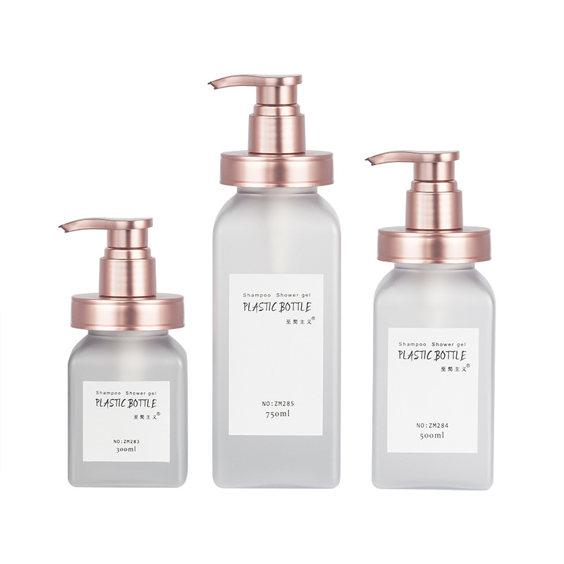 300 میلیلیتر 500 میلیلیتر 700 میلیلیتر بستهبندی لوکس لوازم آرایشی و بهداشتی با سطح نرم مات شده با لوسیون بدن واش هتل بطریهای شامپو با پمپ طلایی 300 میلیلیتر 500 میلیلیتر 700 میلیلیتر بستهبندی لوکس لوازم آرایشی و بهداشتی با سطح نرم مات شده با لوسیون بدن واش هتل بطریهای شامپو با پمپ طلایی