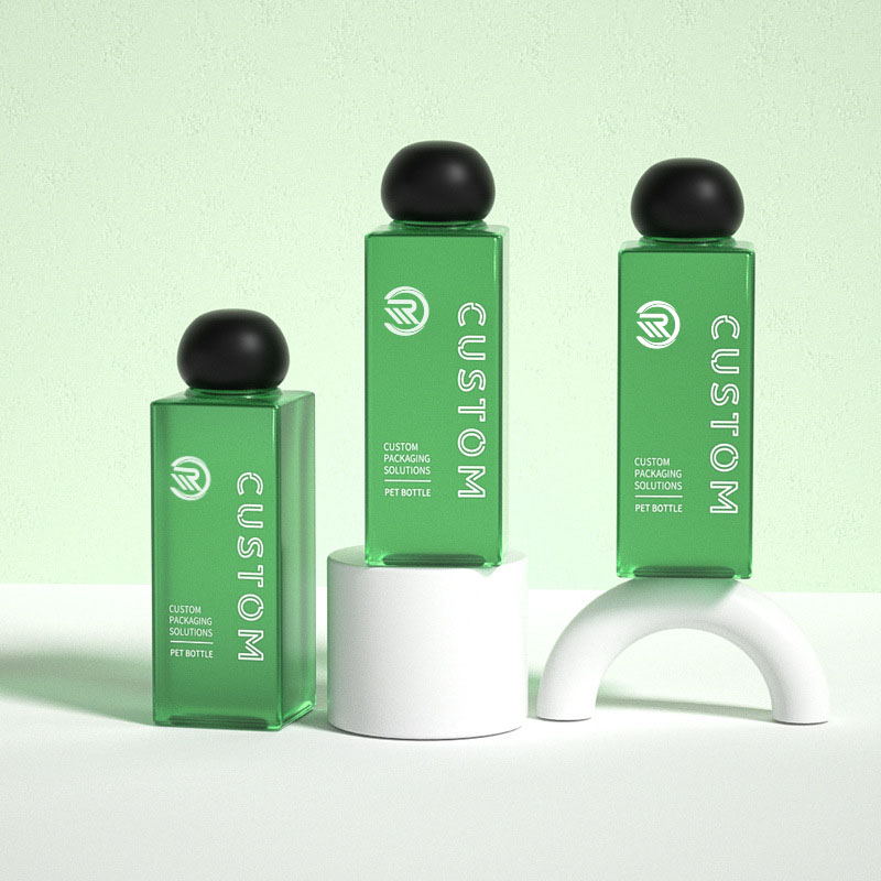 بطری های لوسیون آرایشی مات شفاف 200 میلی لیتری 250 میلی لیتری پلاستیکی برای مراقبت از پوست سرم بسته بندی تونر ممتاز با درپوش پیچی توپی شکل