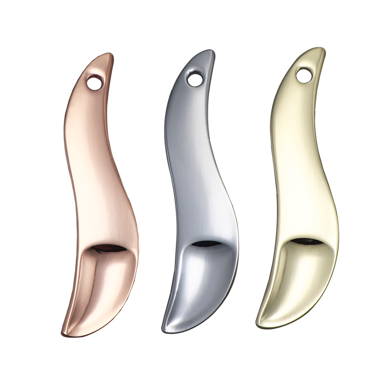 بیوتی میکاپ اسپاتولا مینی کرم دور چشم کوچک ماسک قاشق آرایشی فلزی طلا