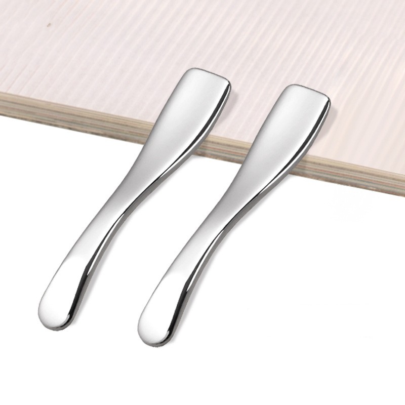 بیوتی میکاپ اسپاتولا مینی کرم دور چشم کوچک ماسک قاشق آرایشی فلزی طلا