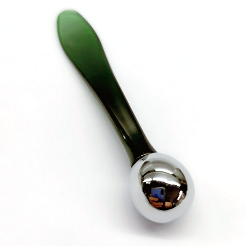 کرم دور چشم ماساژور غلتکی صورت اسکوپ آرایش صورت قاشق رزگلد مینی فلزی اسپاتول آرایشی استیل ضد زنگ