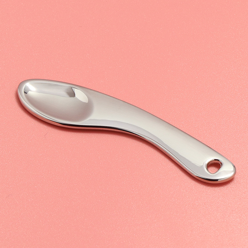 Small Skin Care Beauty Metal Cosmetic Spatula صورت کرم صورت ماسک قاشق Small Skin Care Beauty Metal Cosmetic Spatula صورت کرم صورت ماسک قاشق